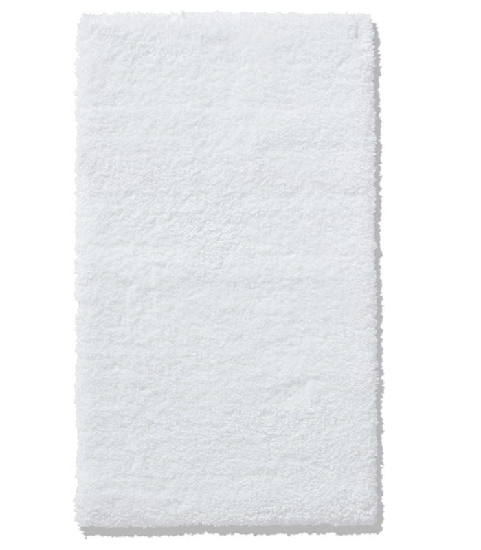 שטיחון אמבט שאגי - הרמוני לבן